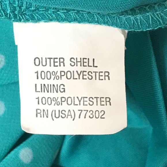 Zara Trafaluc Blouson Dress Blue Polka Dot Sz M - Picture 7 of 8